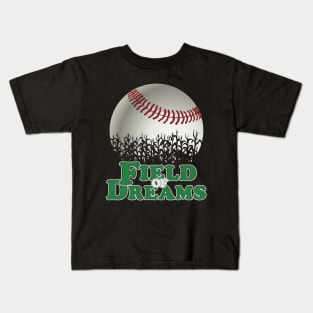 Is This Heaven? No It's Iowa Corn Field Of Baseball Dreams Kids T-Shirt